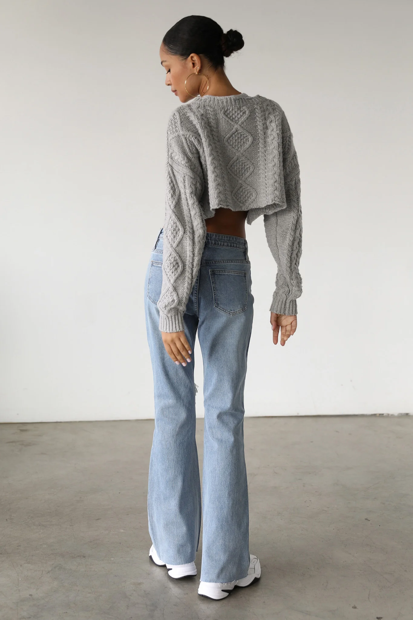 DOGMA High Rise Flare Denim Jeans Medium Wash - Ruaus