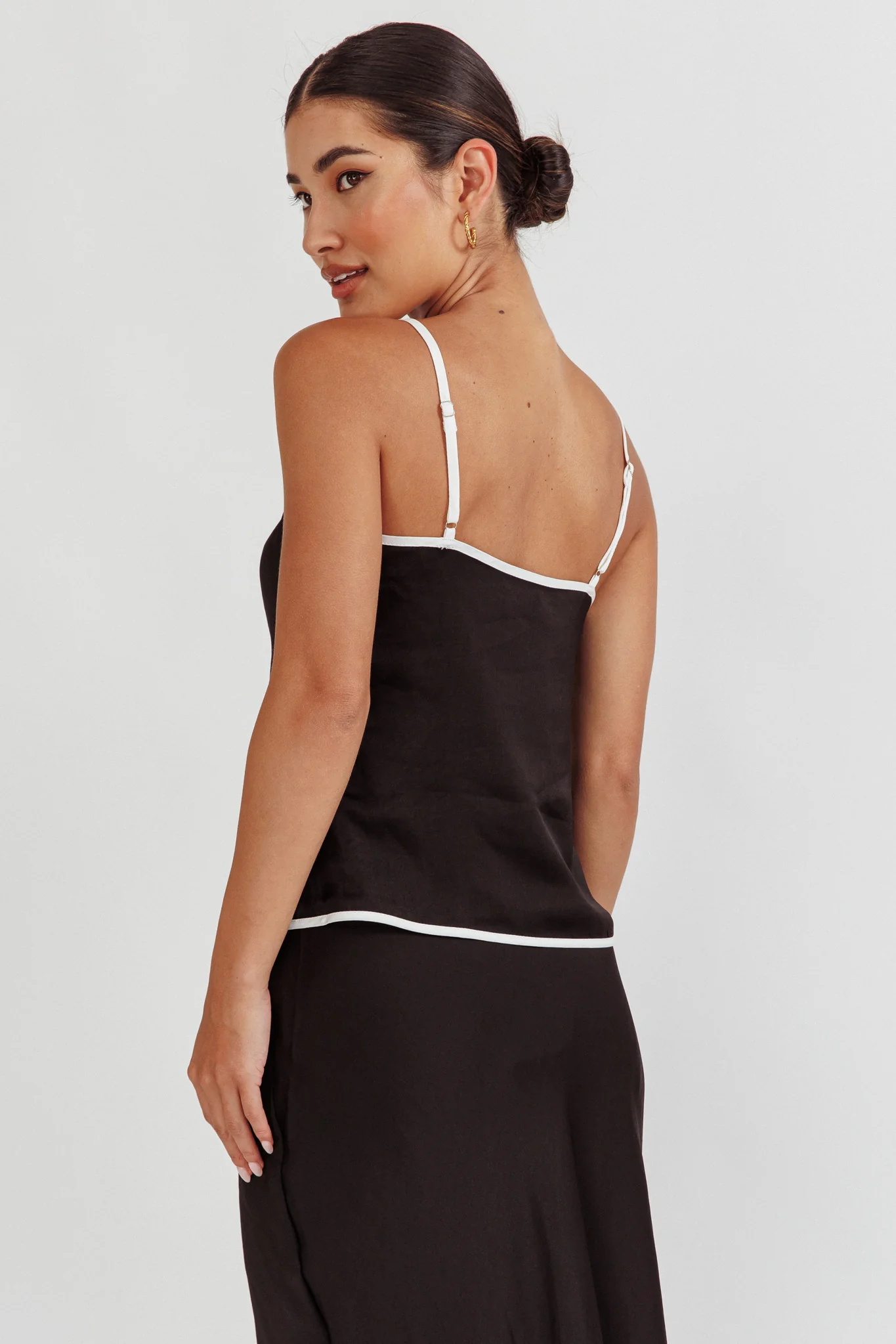 Only One Tie Front Top Black - Ruaus