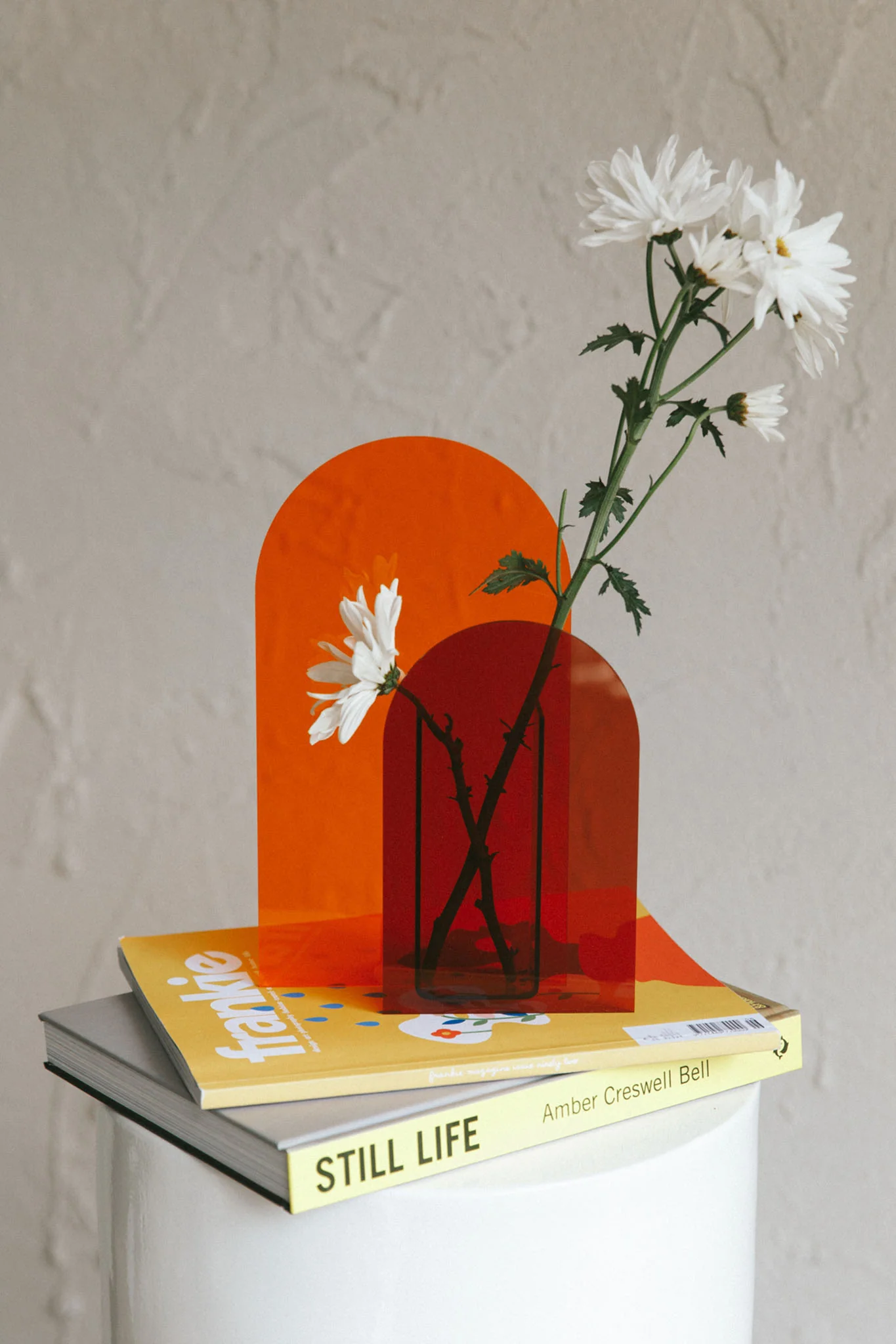 Adira Arch Shape Flower Vase Orange - Ruaus