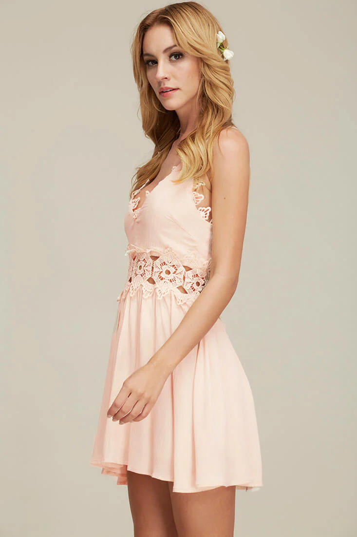 Dreamer Casual Mini Dress Pink - Ruaus