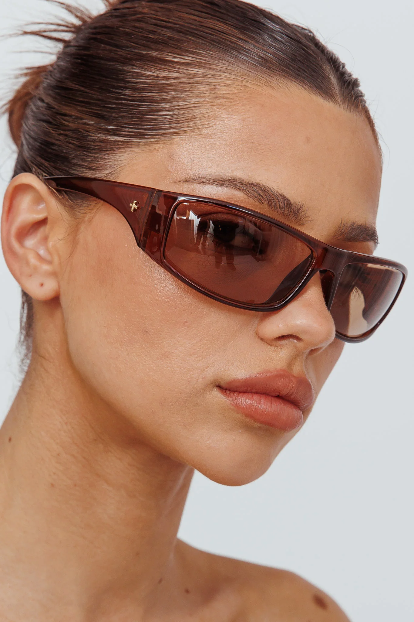 Peta And Jain Tempo Sunglasses Milk Chocolate - Ruaus