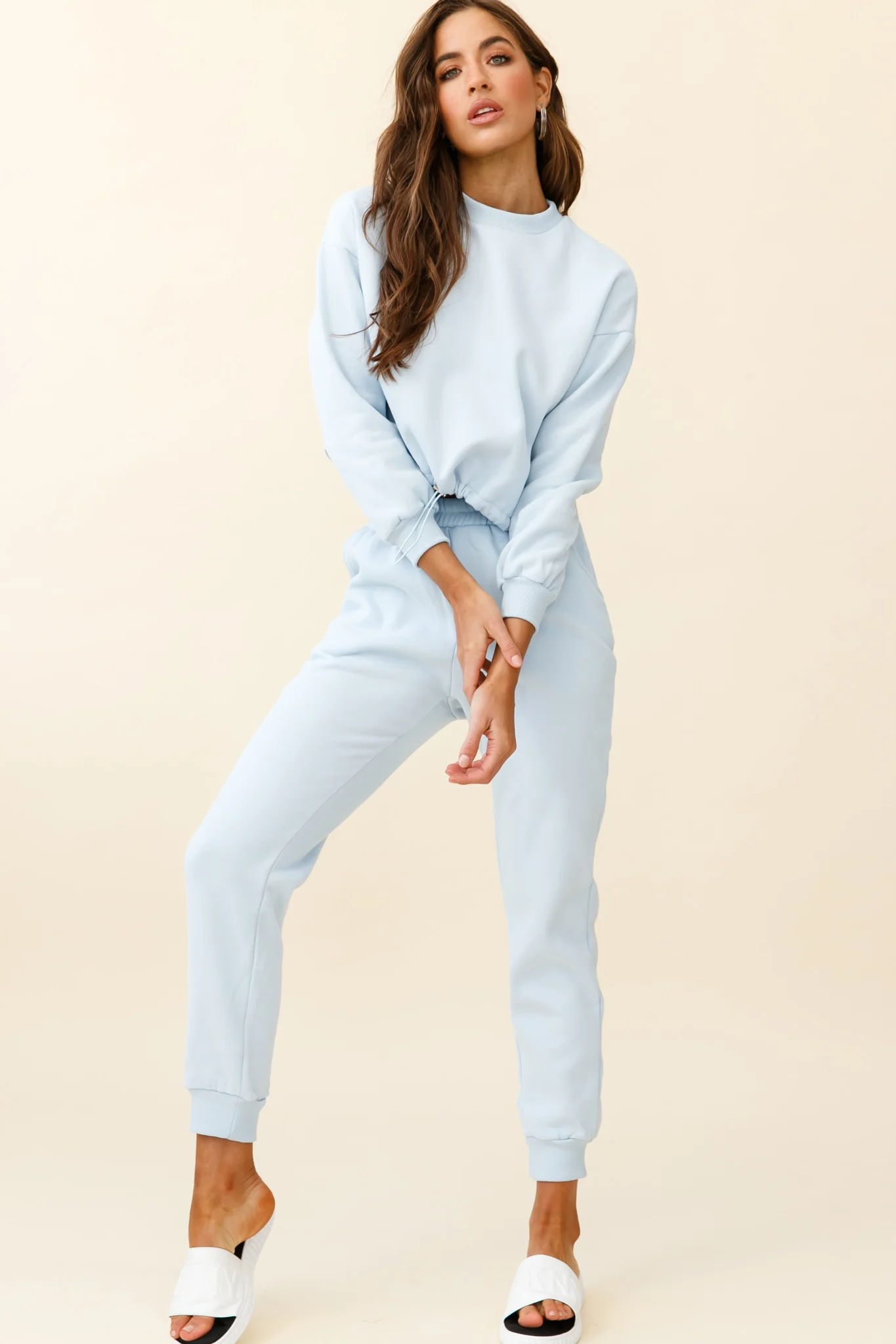 Monterey Elasticated Waist Jogger Pants Blue - Ruaus