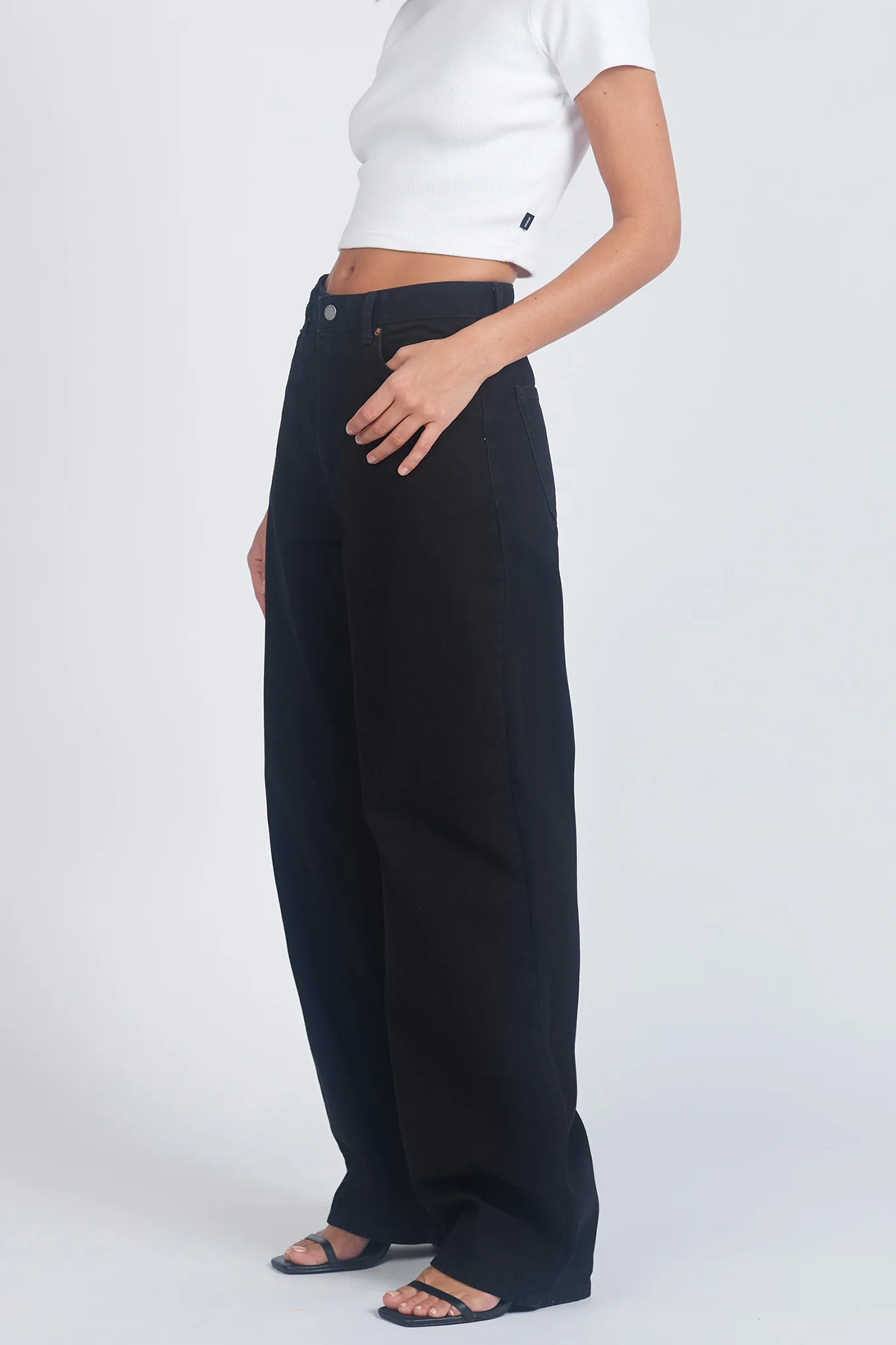 DR DENIM Donna Baggy Jeans Black - Ruaus