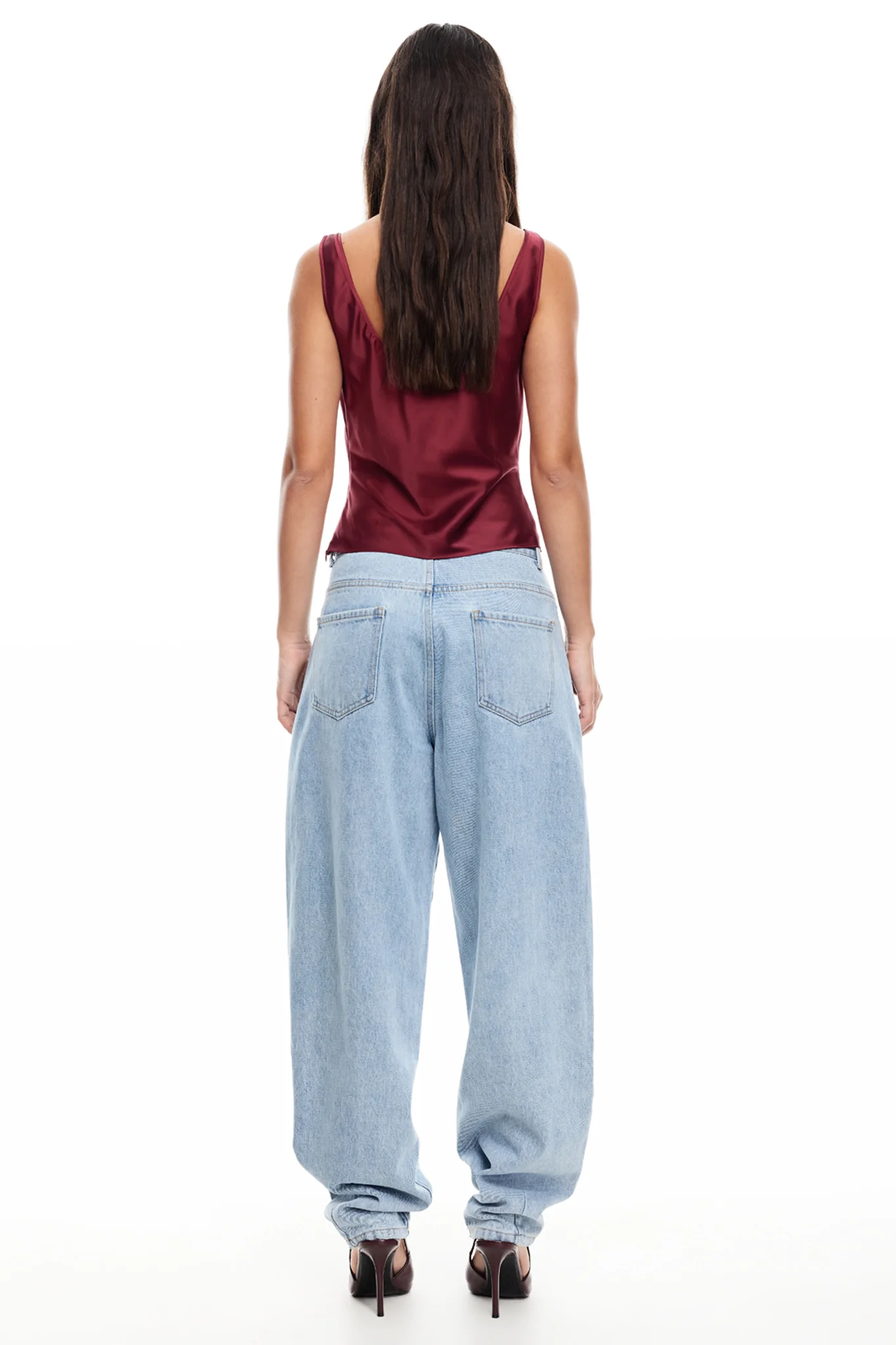 LIONESS Delilah Top Burgundy - Ruaus