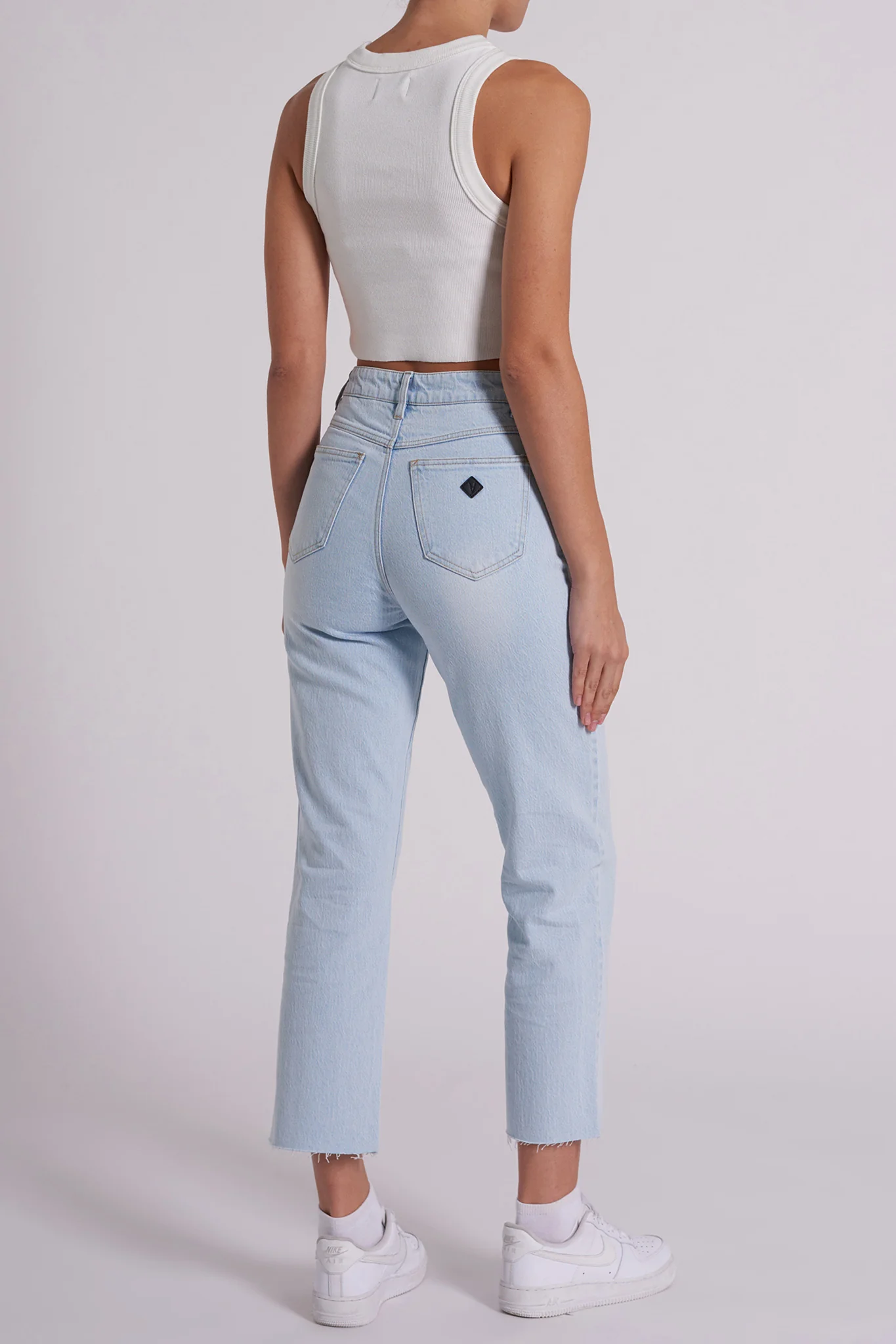 Abrand Venice Straight Kes Jeans Bleached Blue - Ruaus