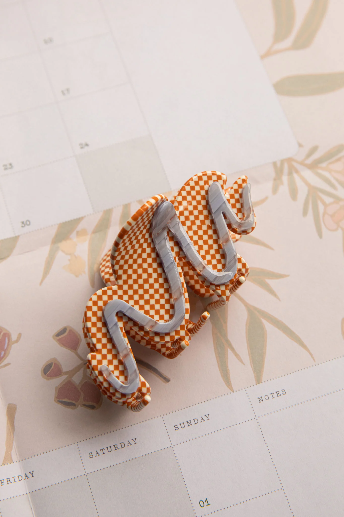 Cloudy Hair Clip Orange - Ruaus