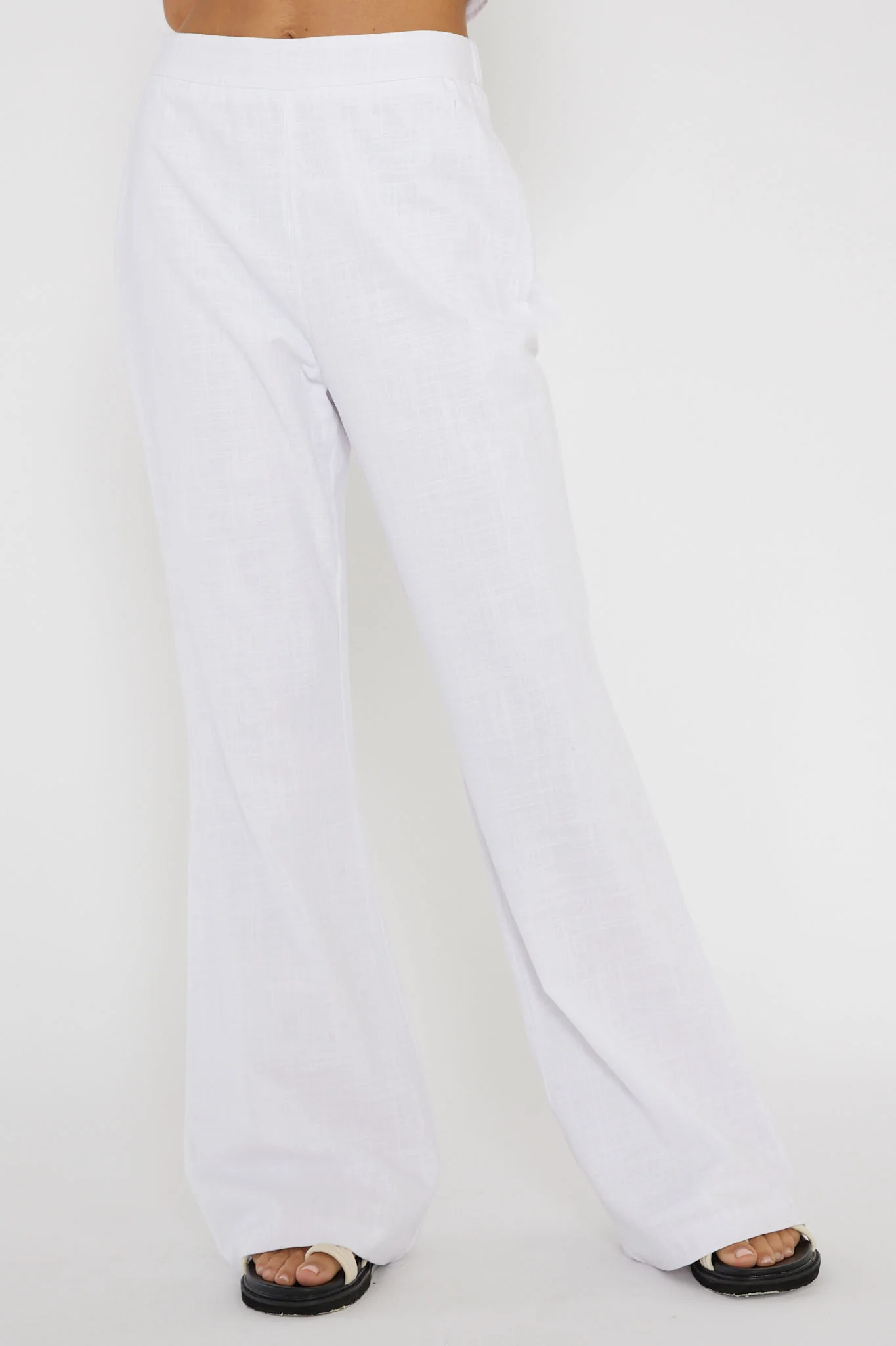 Freestyle Flared Pants White - Ruaus
