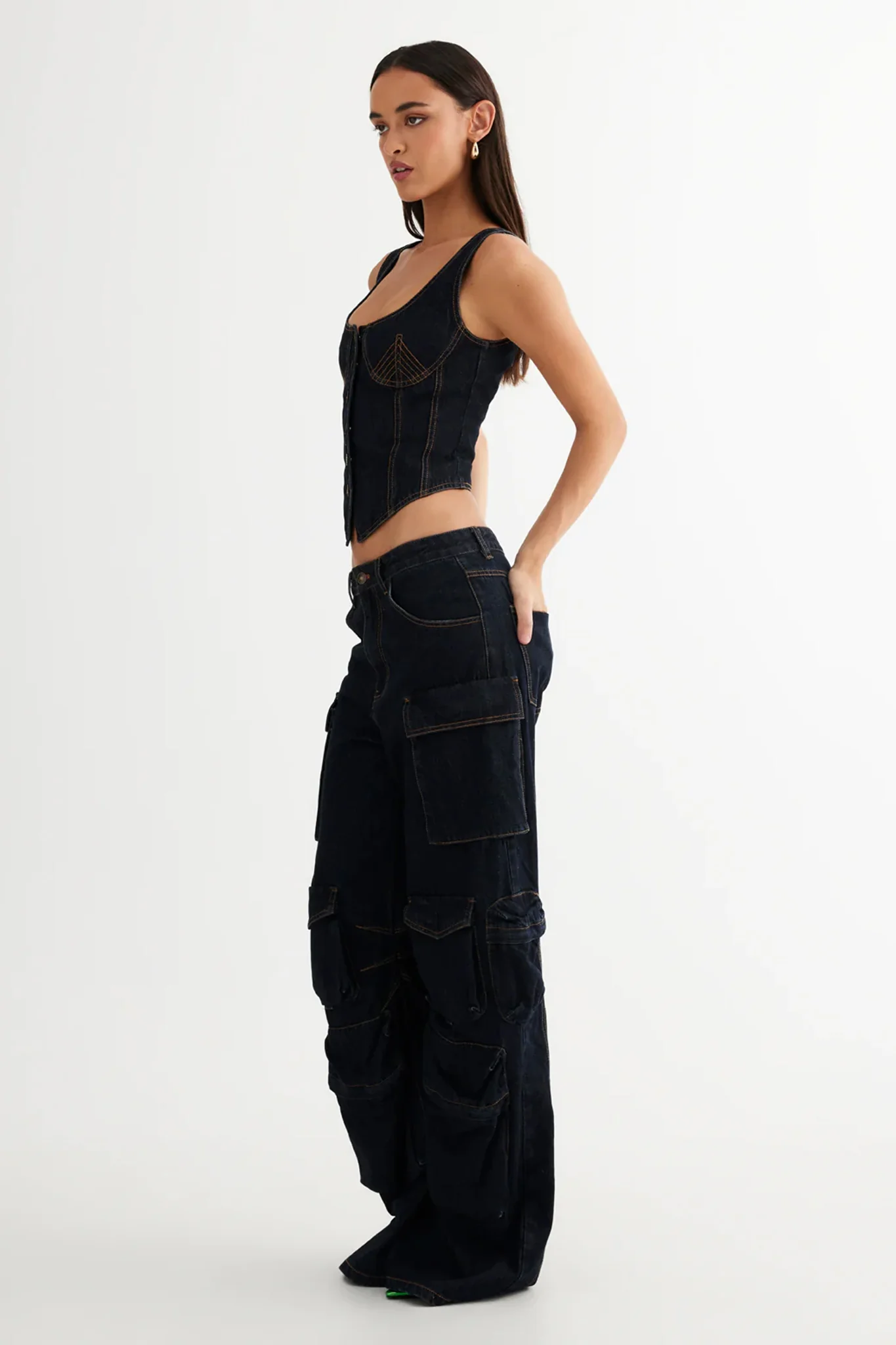 LIONESS Smokeshow Jeans Dark Denim - Ruaus