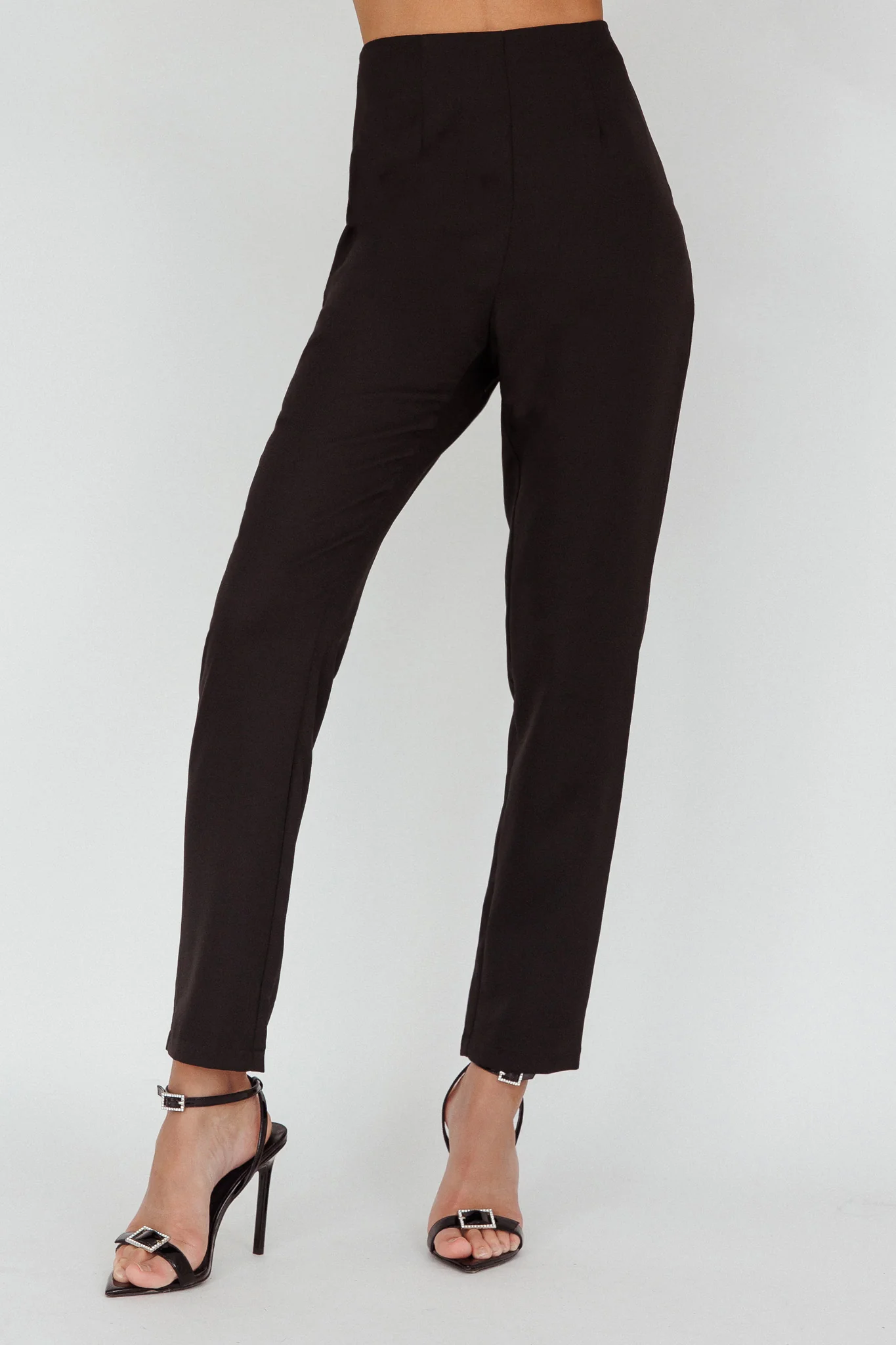 Moonlight Tango High Waist Pants Black - Ruaus