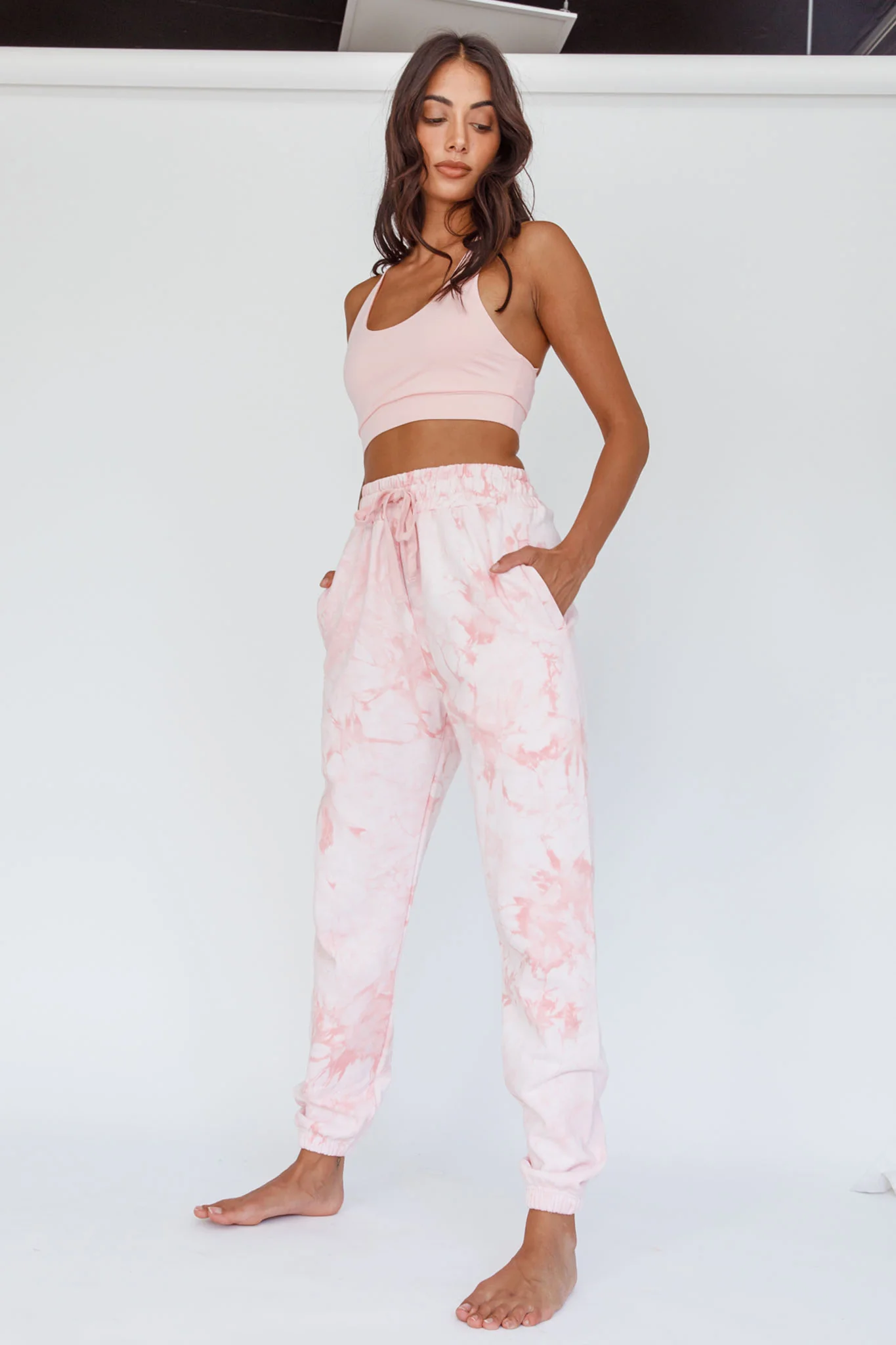 Take It Easy Jogger Track Pants Pink - Ruaus