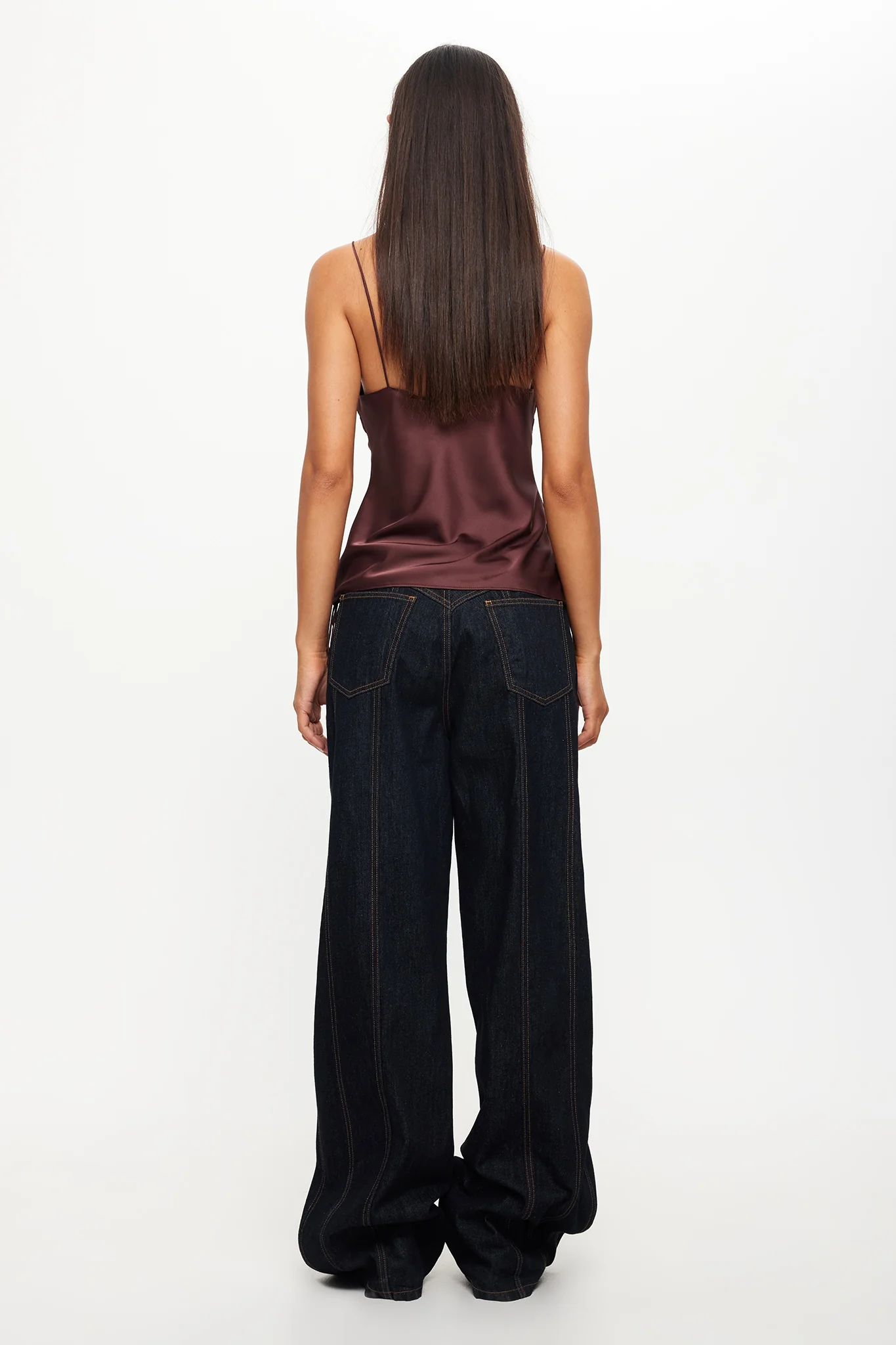 LIONESS Daydream Tie-Up Jeans Dark Denim - Ruaus