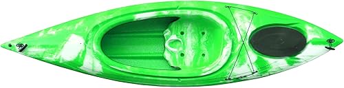 Kajak Billfish Wanderkajak Freizeitkajak Angelboot Kanu Tourenkajak Paddelboot, Farbe:Rot-Weiß-Marmoriert - Ruaus