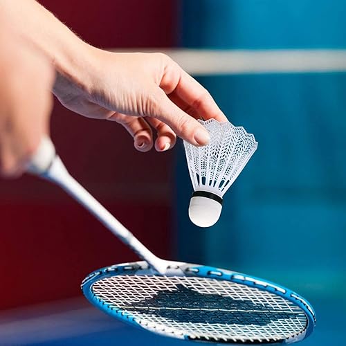 Badminton Feather Shuttlecocks - 6pcs Shuttlecocks für Badminton, langlebige und stabile Shuttlecocks | Übungsversorgungen für Männer, Frauen, Jugendliche, Ausbildungsausrüstung für Badminton -Spieler - Ruaus