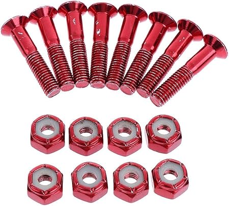 Shidongbla 16-teiliges Skateboard-Schrauben-Hardware-Set, Skate-Brückennagel, als Ersatz - Ruaus