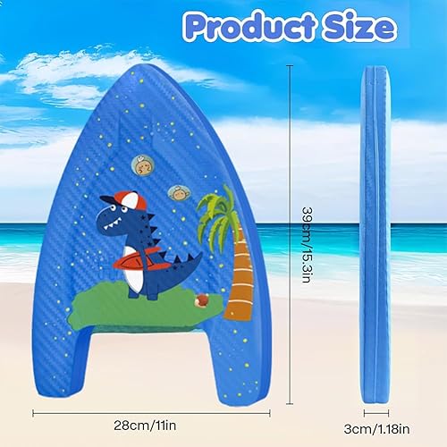 Kinder Schwimmhilfe Set mit Dinosaurier Motiv Aufblasbare Schwimmflügel & Hochwertiges Schwimmbrett für Jungen und Mädchen Sicheres Wasserspielzeug für Pool Strand und Schwimmtraining - Ruaus