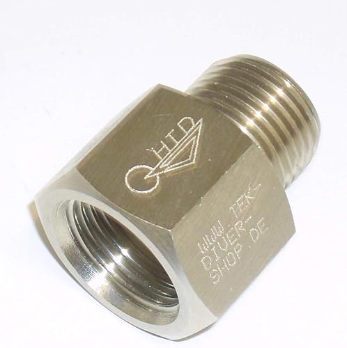 HTD Gewindeadapter Druckluft G 5/8' Innengewinde - Edelgas W 21.8 Aussengewinde - Ruaus