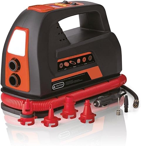 SUPER Electric AIR Pump 0,5 bis 100 PSI SUP Paddelboard Pumpe - All-IN-ONE - Ruaus