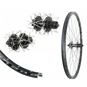 H-Rad DH21 Disc schwarz, Shimano FH-M475 6-Loch 8-10f. SNSP sz. Speichen silber