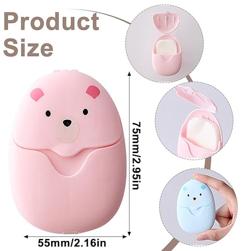 SGERUFZ 150 Stück Seifenblätter Einweg Papier Seife, Tragbar Mini Seifenblättchen Für Unterwegs Reisen Camping Zum Waschen Im Freien (3 Boxen) - Ruaus