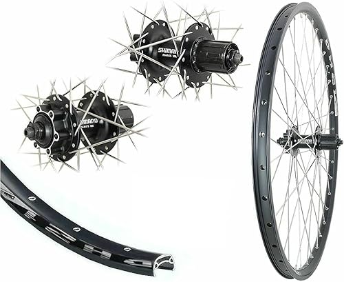 Hinterrad 27,5 Zoll 21-584 Disc DH21 schwarz Shimano M475 Scheibenbremse 6 Loch 8,-9,-10 Fach - Ruaus