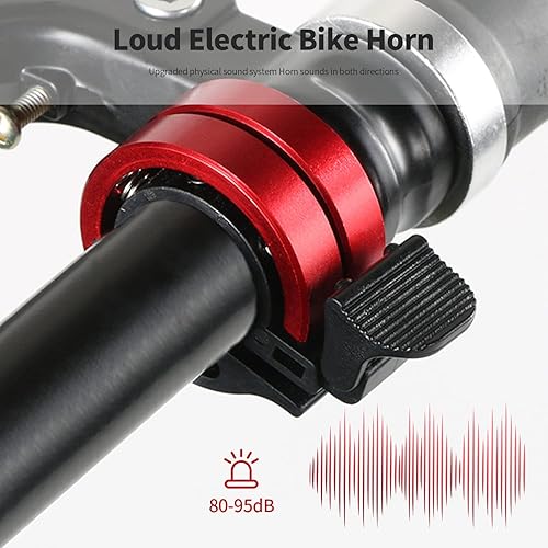 Sternstunde Fahrradklingel - Laute Aluminiumlegierung O-Design für Rennrad und Mountainbike, Zubehör für Lenker von 22 bis 24 mm - Ruaus