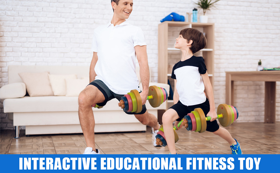 trainingsgewichte set kinder trainingsgeräte langhantel kurzhantel kleinkinder anfänger fitnessspiel