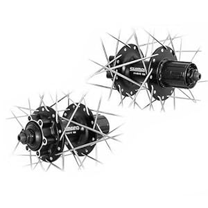 Shimano FH-M475 6-Loch SNSP schwarz Speichen silber