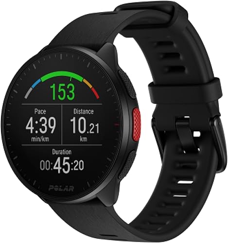 Polar Pacer Pro - Professionelle GPS-Laufuhr - ultraleichtes Design mit griffigen Tasten - Neues Trainingsprogramm & Erholungsfunktionen - Pulsmesser - Verbesserter Anzeigekontrast - Musiksteuerung - Ruaus