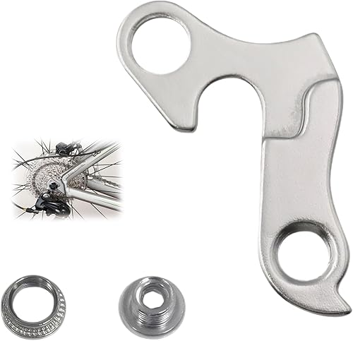 Schaltauge Hochleistungs-Fahrrad-Schaltauge Aus Aluminiumlegierung Kompatibel mit Verschiedenen Marken geeignet für Mountainbikes und Fahrräder (Silber) - Ruaus