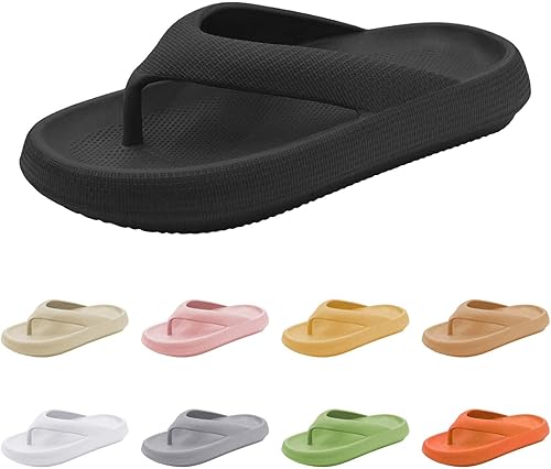 Flip Flops Damen Wolken Hausschuhe Damen Badelatschen Rutschfeste Zehentrenner Slip-On Sandaletten Mit Weichen Sohlen Bequem Duschschuhe Anti-Slip Wasserschuhe Atmungsaktiv Strandsandalen - Ruaus
