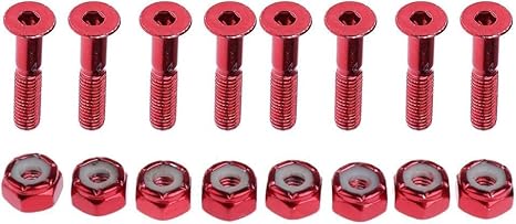 Shidongbla 16-teiliges Skateboard-Schrauben-Hardware-Set, Skate-Brückennagel, als Ersatz - Ruaus