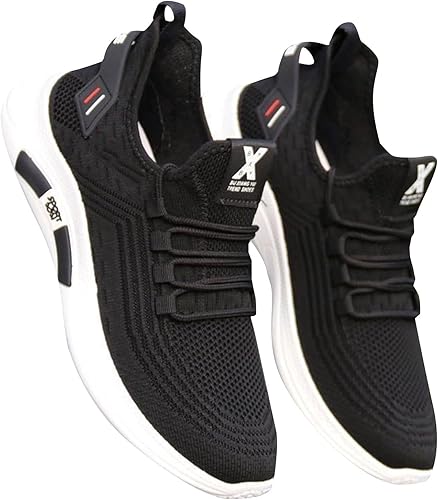 Gym Shoes Men, Sneaker & Sportschuhe Für Herren Mesh Atmungsaktiv Laufschuhe Weich Leicht Freizeitschuhe Plateau Stretch Wanderschuhe Freizeit Joggingschuhe rutschfest Orthopädische Outdoorschuhe - Ruaus