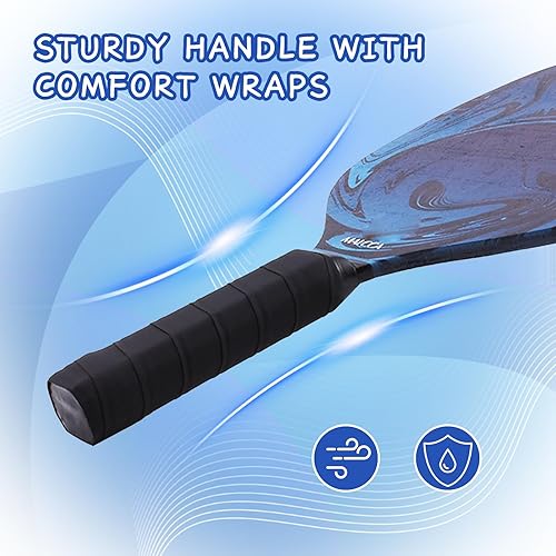 JAOGAUS Pickleball-Set: 2 Schläger Mit 6 Bällen Und Tragbarer Tasche, Padelschläger Für Drinnen Und Draußen, Für Männer Und Frauen - Ruaus