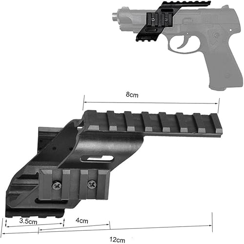 Haowenzhen 2021 Universal Tactical Pistol Scope Sight Polymer Light Weight Mount with 7/8' Weaver & Picatinny for G17 5.56 for s&w/1911/Walther p22/HKp30/SD9VE 9mm - Ruaus
