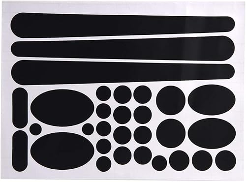 VGEBY1 1 Set Fahrrad Kettenstrebenschutz, Anti-Rost Kettenstreben und Rahmen Aufkleber Fahrrad Aufkleber Aufkleber für Meisten Fahrräder(Schwarz) - Ruaus