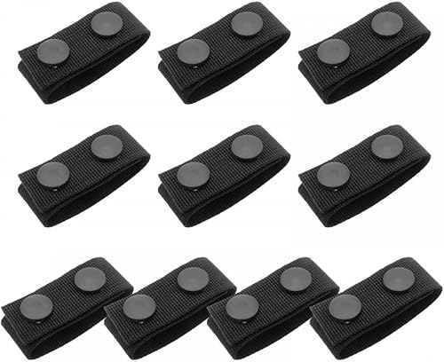 Duty Belt Keeper, Taktischer Nylon Gürtelhalter,Gürtel Keeper mit Doppelten Druckknöpfen für 2-2,25' Gürtel - Ruaus