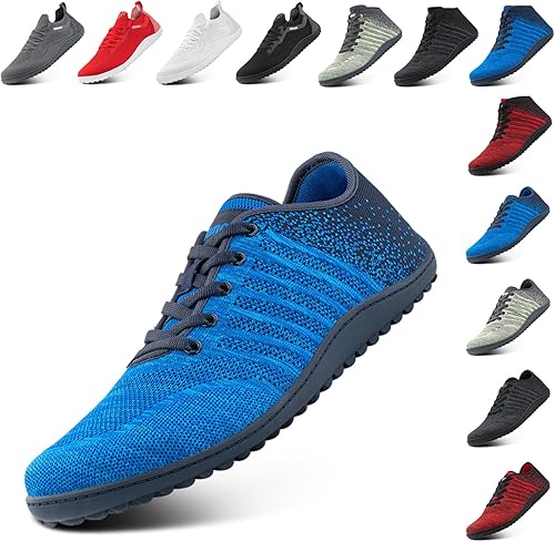 Hitmars Barfußschuhe Herren Barfuss Schuhe Damen Traillaufschuhe Minimalistische Fitnessschuhe Leicht Walkingschuhe Zero Drop Barfusslaufschuhe Schwarz EU 37-47 - Ruaus