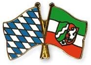 Bayern - Nordrhein-Westfalen Freundschaftspin Flaggen Pin - Ruaus