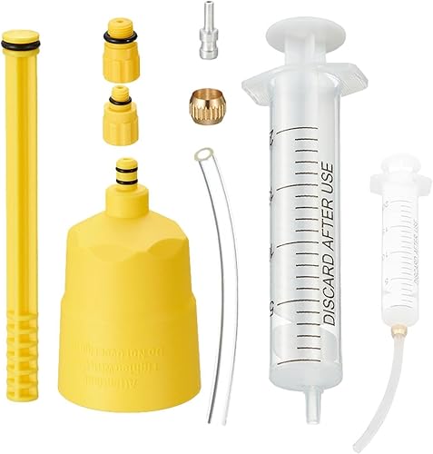 Bremsenentlüftungsset, hydraulisches Bremsenentlüftungsset, Fahrradbremsen-Service-Entlüftungsset, Mountainbike-Entlüftungsset für Rennrad, Fahrrad-Reparatur, Wartung, Werkstattgebrauch - Ruaus