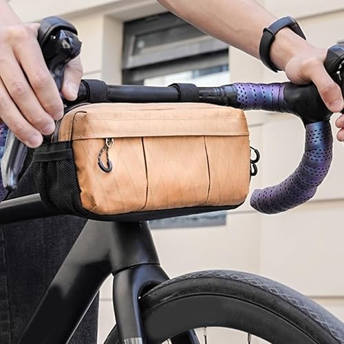 GLOBALHUT Fahrrad-Lenkertasche, wasserdichte Mountainbike-Vordertasche, Aufbewahrungstasche für Rennräder, E-Bikes, Pendler, Abenteuerfahrer - Ruaus