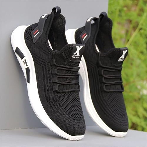 Gym Shoes Men, Sneaker & Sportschuhe Für Herren Mesh Atmungsaktiv Laufschuhe Weich Leicht Freizeitschuhe Plateau Stretch Wanderschuhe Freizeit Joggingschuhe rutschfest Orthopädische Outdoorschuhe - Ruaus